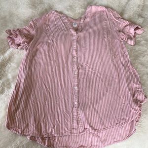 Striped button down shirt